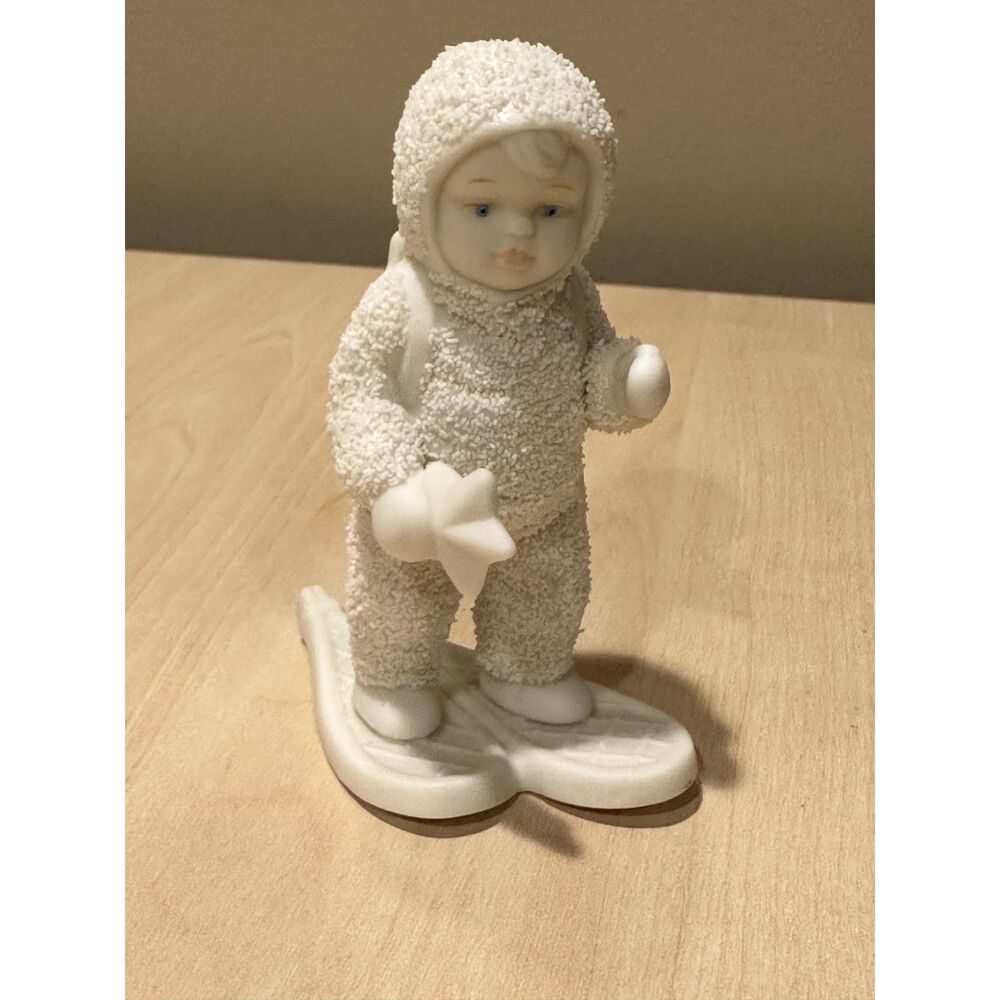 Vintage Dept 56 Snowbabies "Reach For a Star" Child on Cloud Figurine